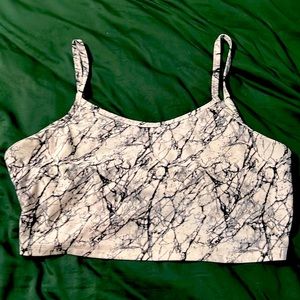 XL Buffbunny knockoff marble sports bra